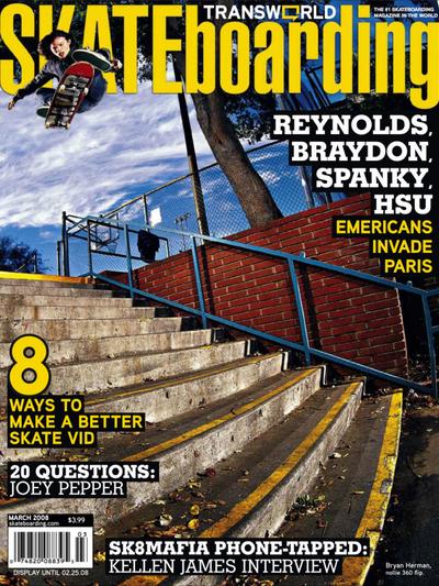 Transworld Skateboarding March 2008